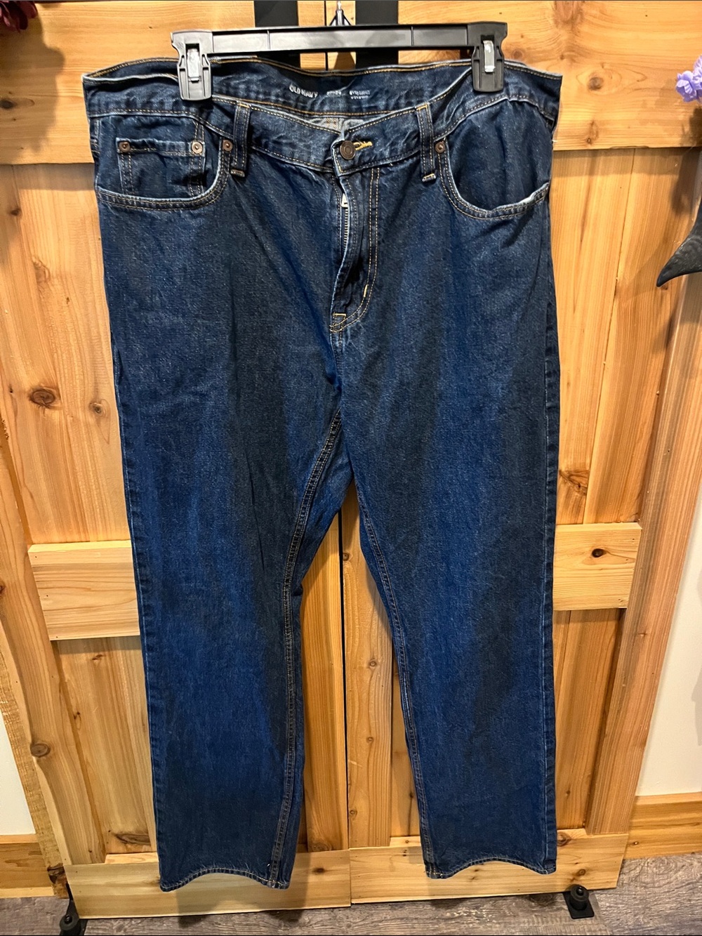 Old Navy Men's Straight Jeans in Deep Indigo
